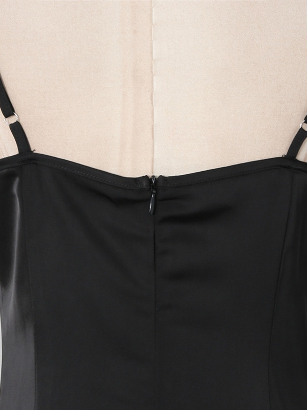 Spaghetti Strap Ruffle Slit Maxi Dress - Picture 10 of 16